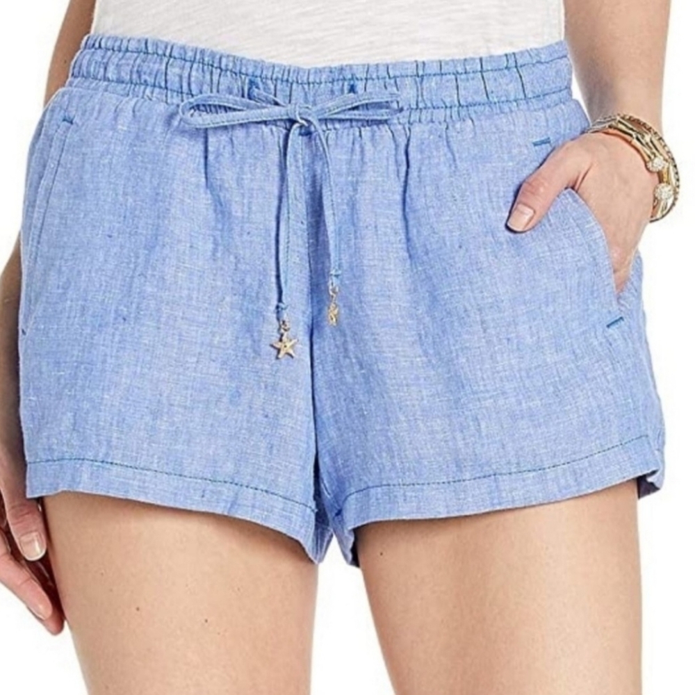Lilly Pulitzer Size M Shorts With Gold Starfish Accent